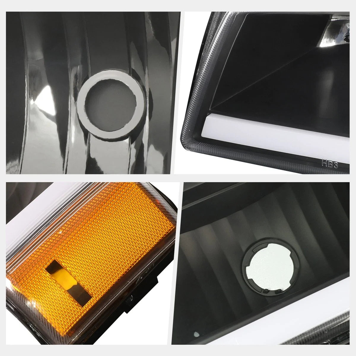 OE Style LED DRL Headlights for Silverado 1500 2500 3500 (2003–2006)