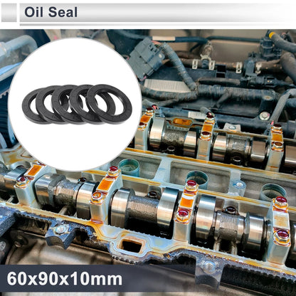Set of 5 Oil Seal Rotary Shaft Seal for Various Models (60x90x10mm)