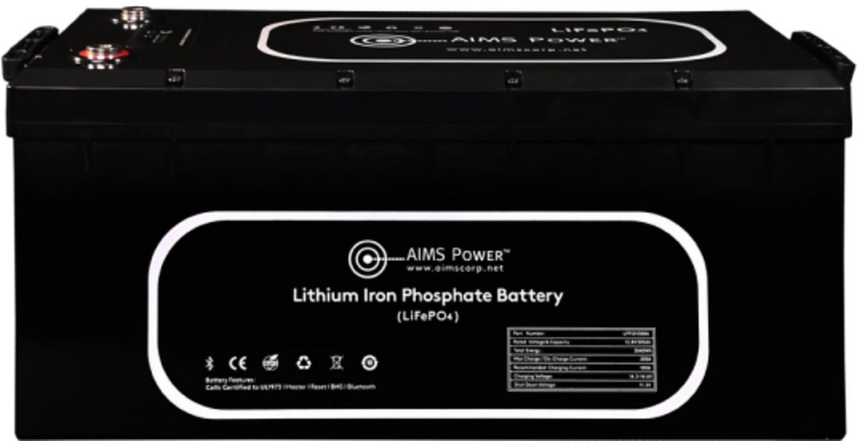 12V 300A LiFePO4 Battery with Heater for Aims Power
