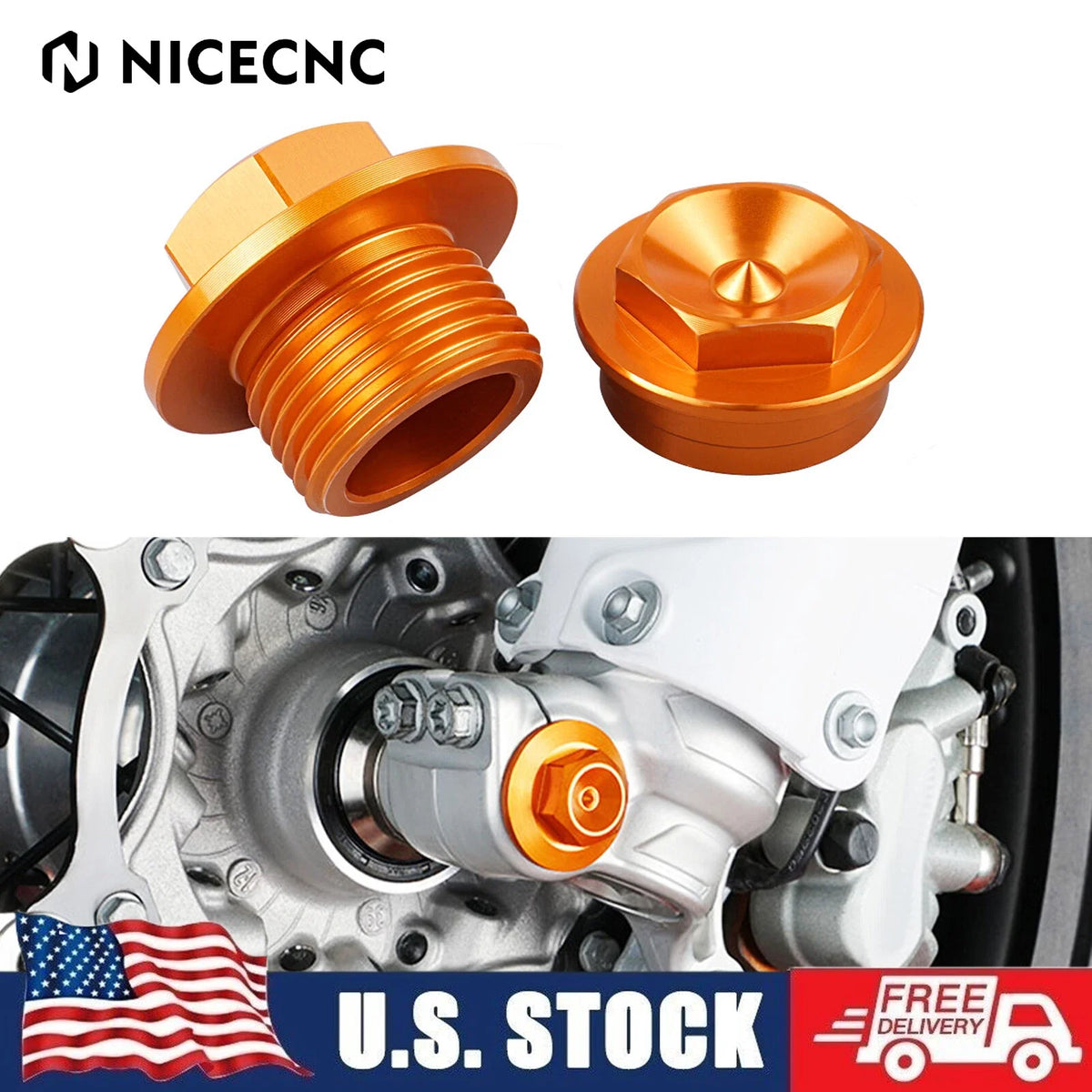 Front Wheel Axle Nut for KTM 125 150 250 300 350 450 500 SX XC EXC XCW (2016–2023)