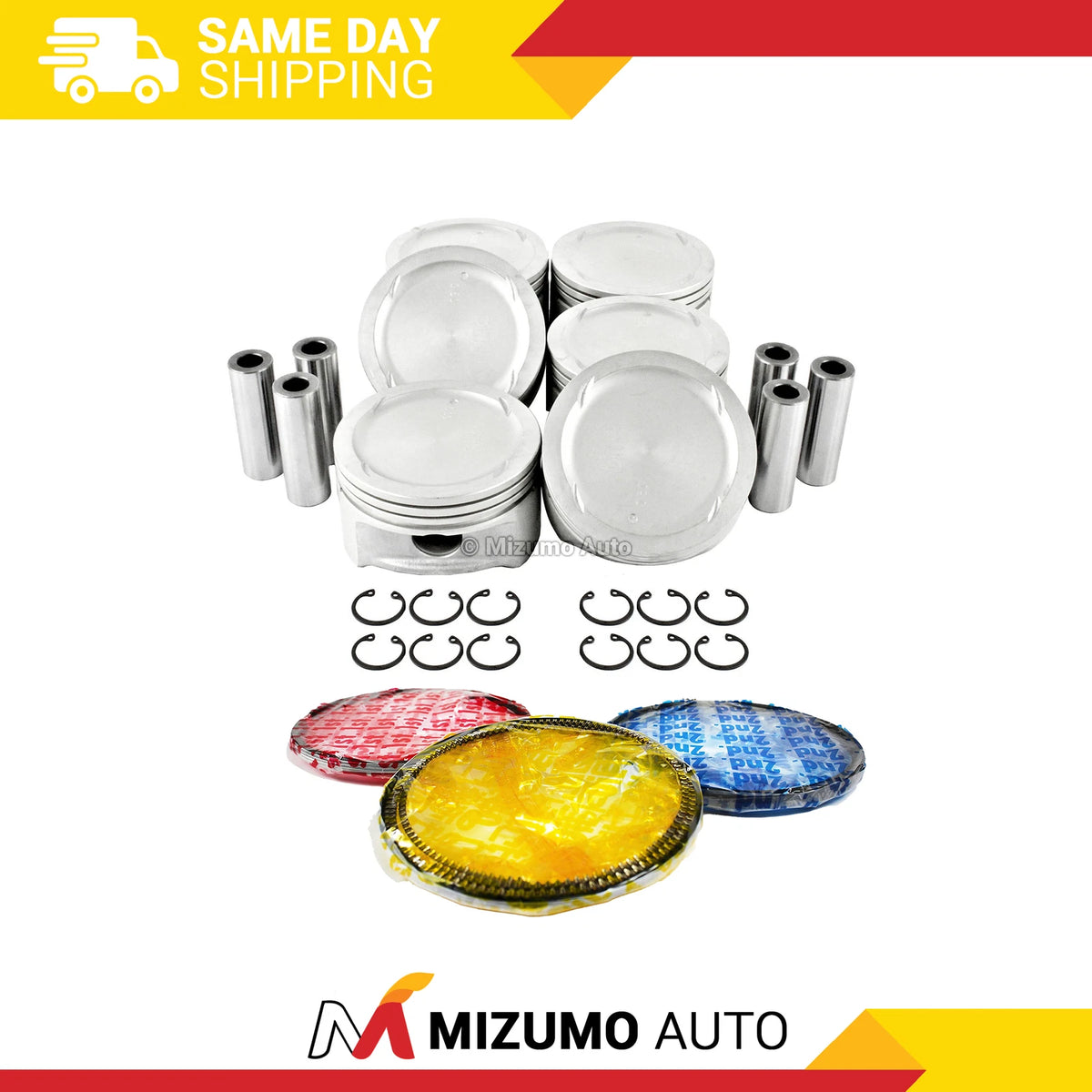 Pistons w/ Rings for Hyundai 3.5L V6 DOHC 24v (2002–2006) MA-5741123352