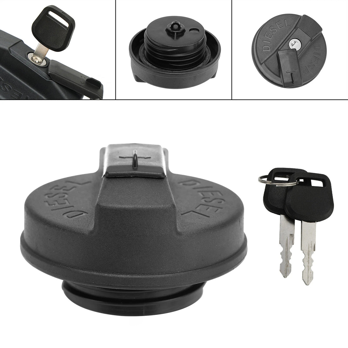 Fuel Tank Cap for JCB Backhoe Loader 3C 3CX 3D (I050-A088)