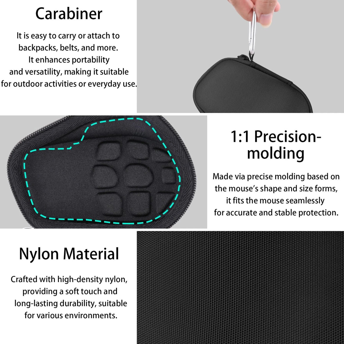Hard Case for Logitech MX Master 4 (Graphite Black)