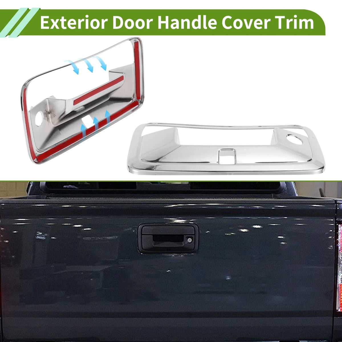 Set of 1 Exterior Door Handle Cover Trim for Chevy Colorado (2014–2022) ABS