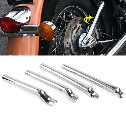 Chrome Rear Swingarm Tube Covers for Harley Heritage Softail Classic (2000–2017)