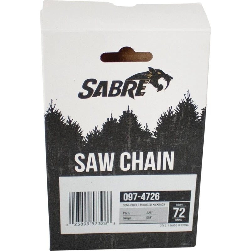 SABRE Chainsaw Chain for Oregon 362, Jonsered 45 (K2C-072G, J72, H2172, 097-4726)