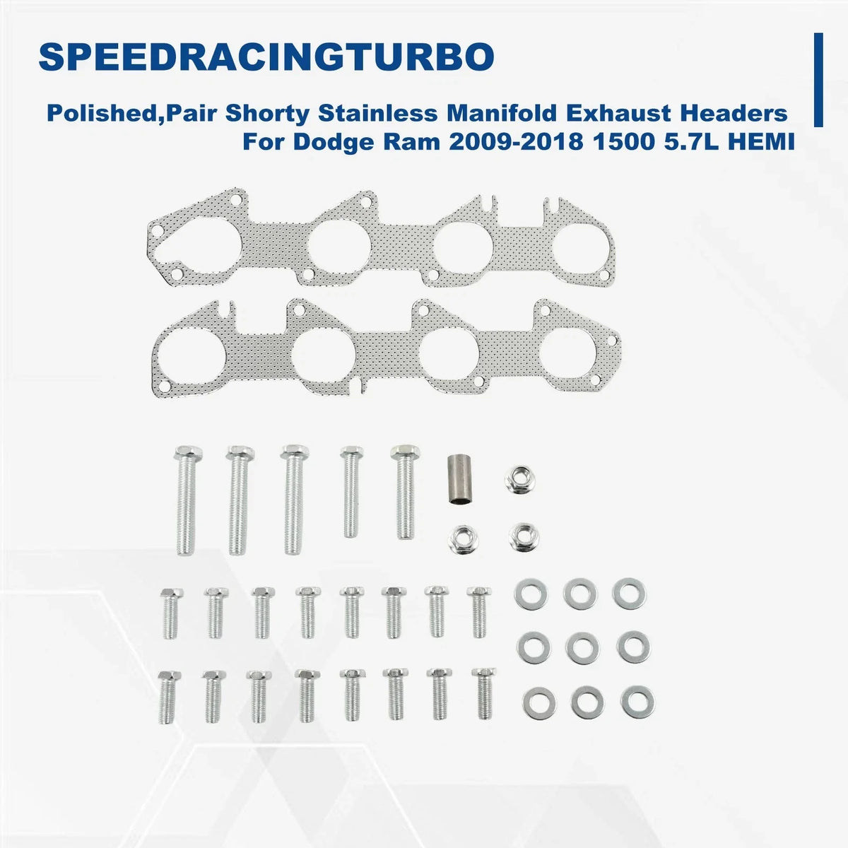 Shorty Exhaust Header for Dodge Ram 1500 HEMI 5.7L (2009–2018)