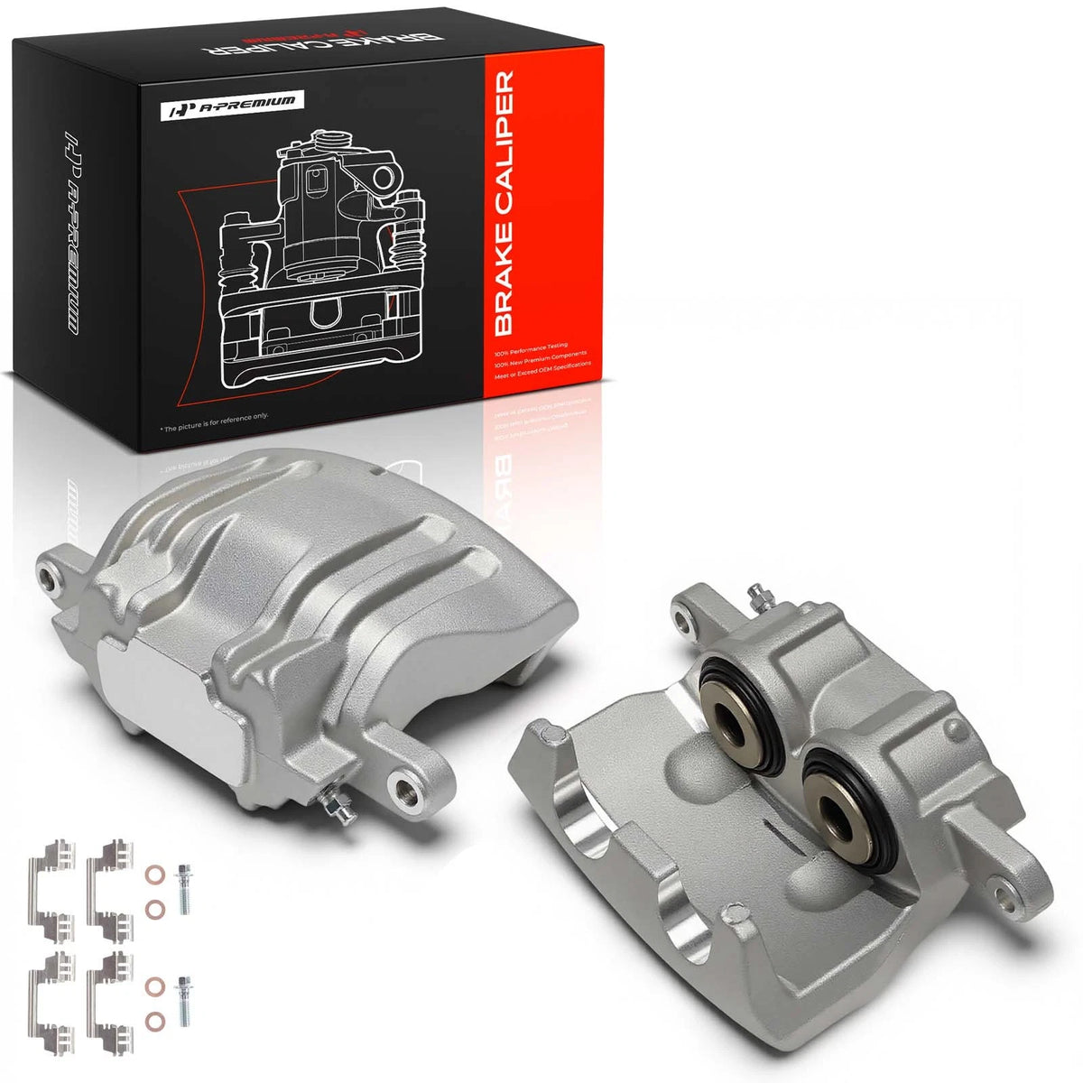 A-Premium Pair Front Disc Brake Calipers for Dodge Charger (2006–2020) 5137668AA, 5137669AA, 5137670AA, 5137671AA