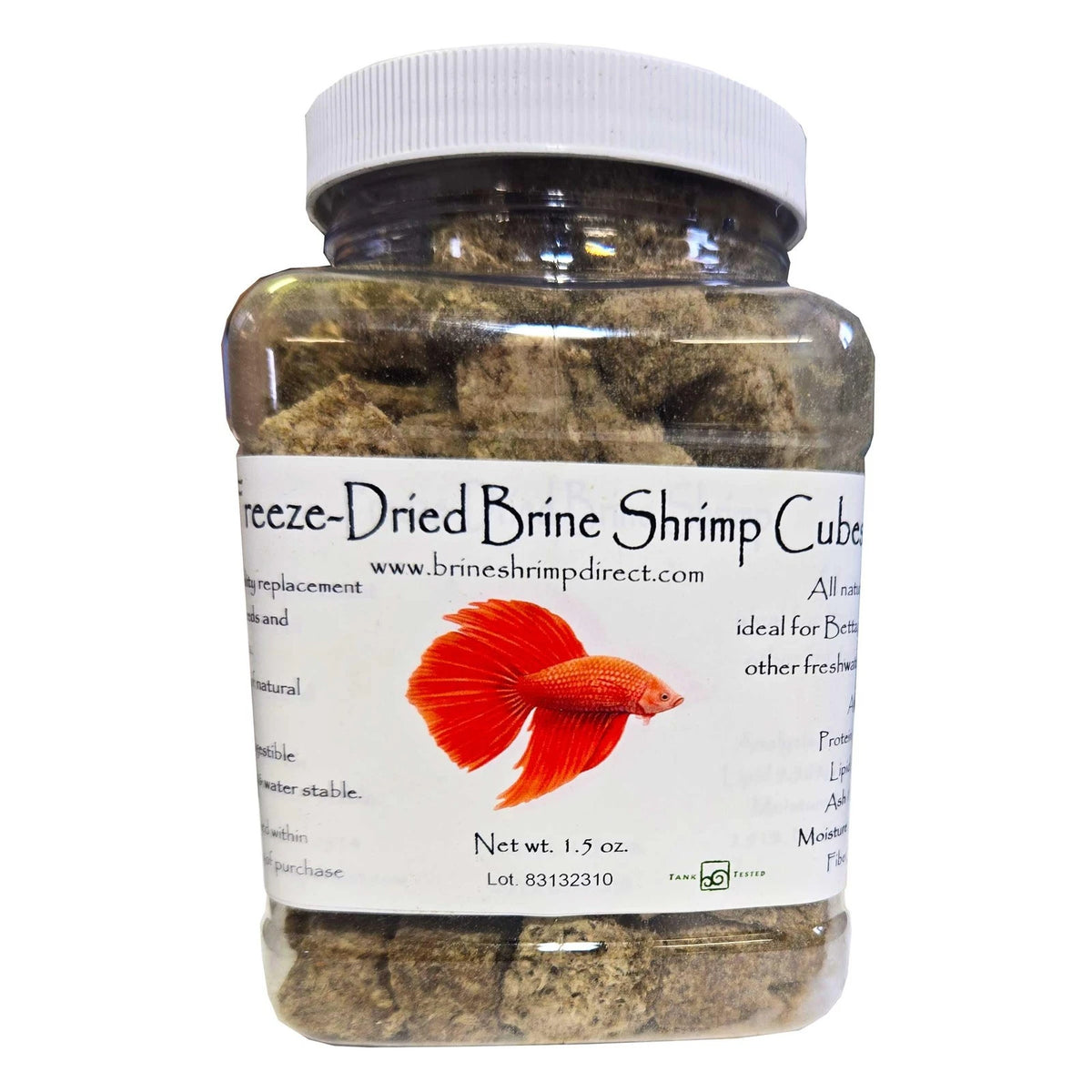 Freeze Dried Brine Shrimp Cubes for Aquatic Pets (Pack of 1)