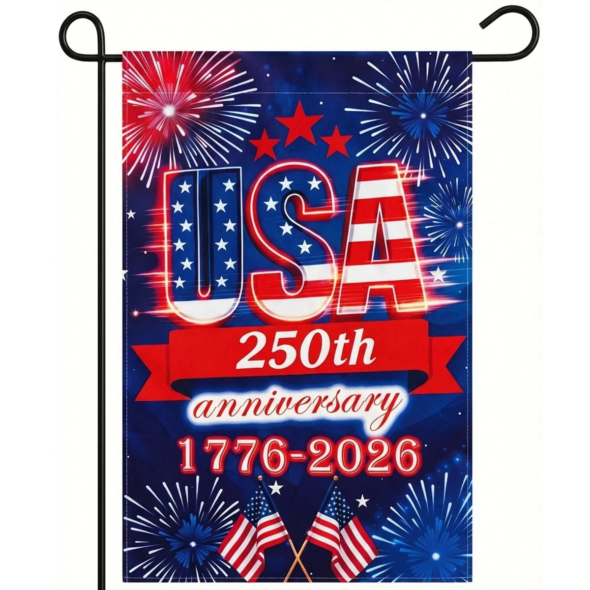 250th Anniversary Garden Flag for USA (12x18 inches)