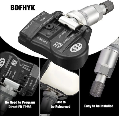 TPMS Tire Pressure Sensor for Mitsubishi ASX Lancer Peugeot Citroen (2014–2019)