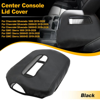 Center Console Lid Armrest Cover for Chevy Silverado, GMC Sierra (2019–2024)