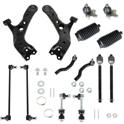 Set of 2 Front Lower Control Arm Ball Joint Tie Rod Kit for Toyota RAV4 (2006–2018) BCK96129K