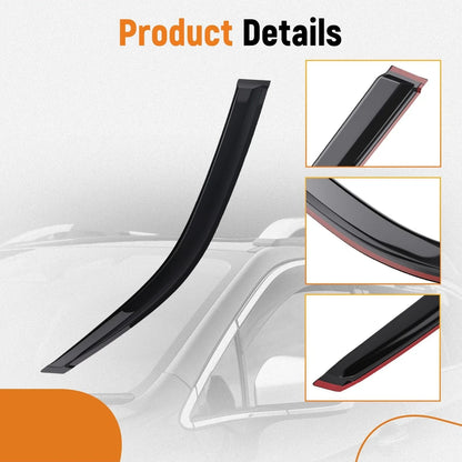 Set of 4 Rain Guards Visor Window Wind Deflectors for Toyota 4Runner (2003–2009)
