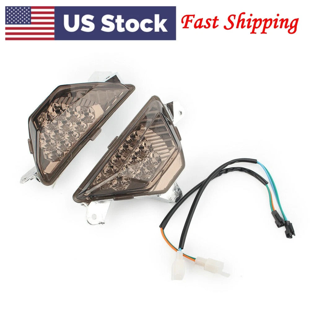 Front Turn Signal Lights for Kawasaki Ninja 300R EX300 (2013–2017) Smoke