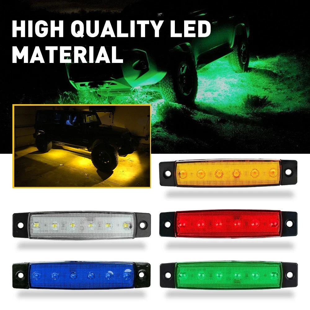 10X LED Rock Underbody Wheel Lights for Jeep (Offroad, UTV, ATV, Boat)