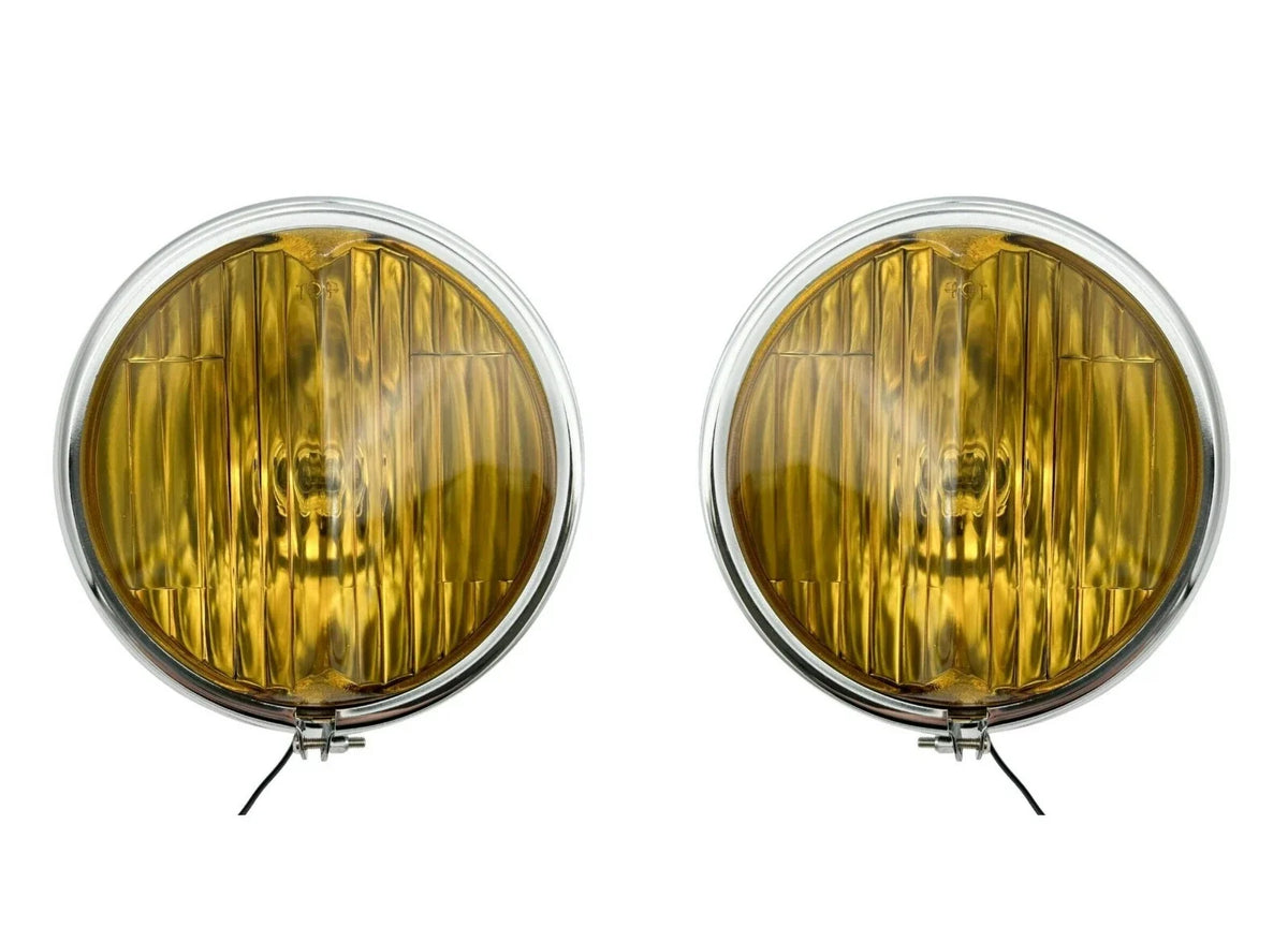 Front Amber Fog Lights Lamps Pair for 1939 Chevrolet Car