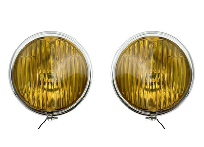 Front Amber Fog Lights Lamps Pair for 1939 Chevrolet Car