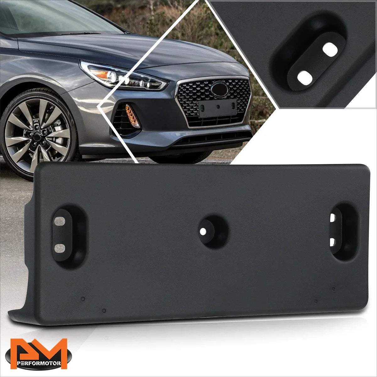 Front License Plate Mounting Bracket Holder for Elantra GT (2016–2017)