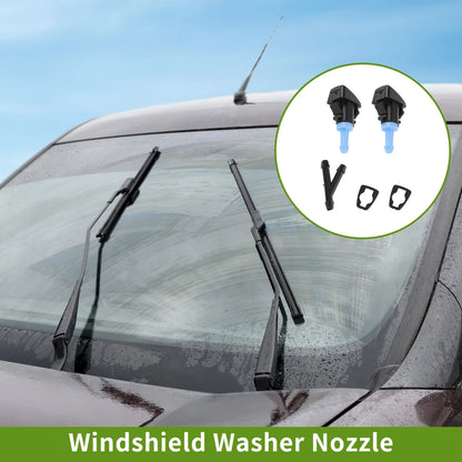 Set of 1 Windshield Washer Nozzle w/ Hose Connector for RAM (No.4805742AB/5113049AA)