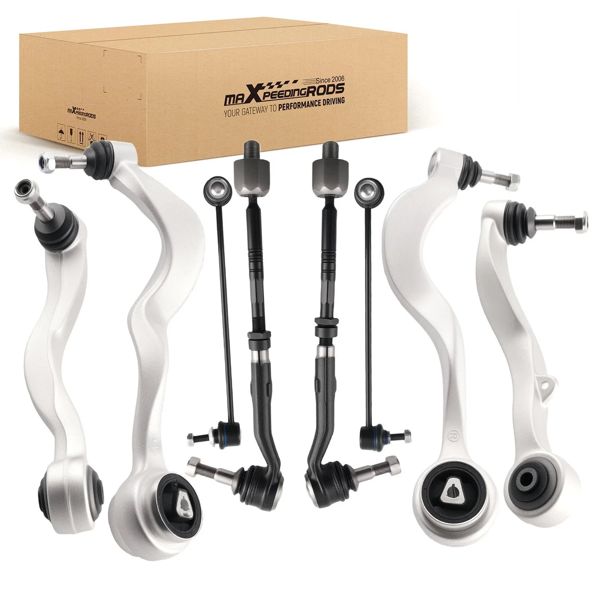 8x Front Suspension Lower Control Arm for BMW E60 525i 528i 530i 535i (2004–2010)