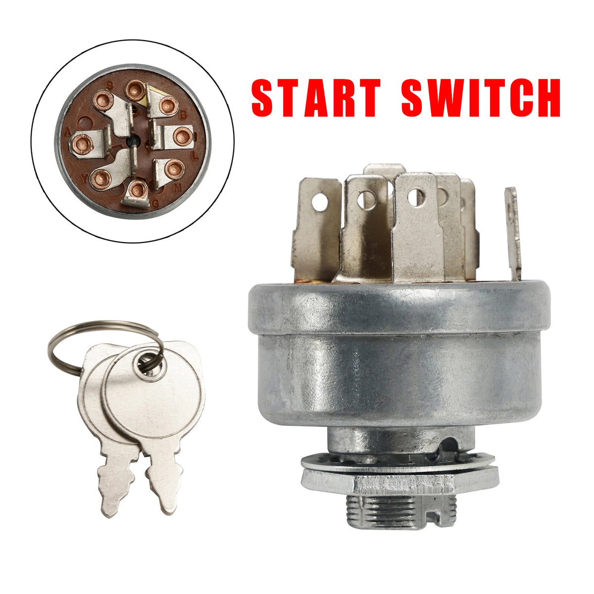 Ignition Switch with Keys for Murray 92556MA (Fits I050-A107)