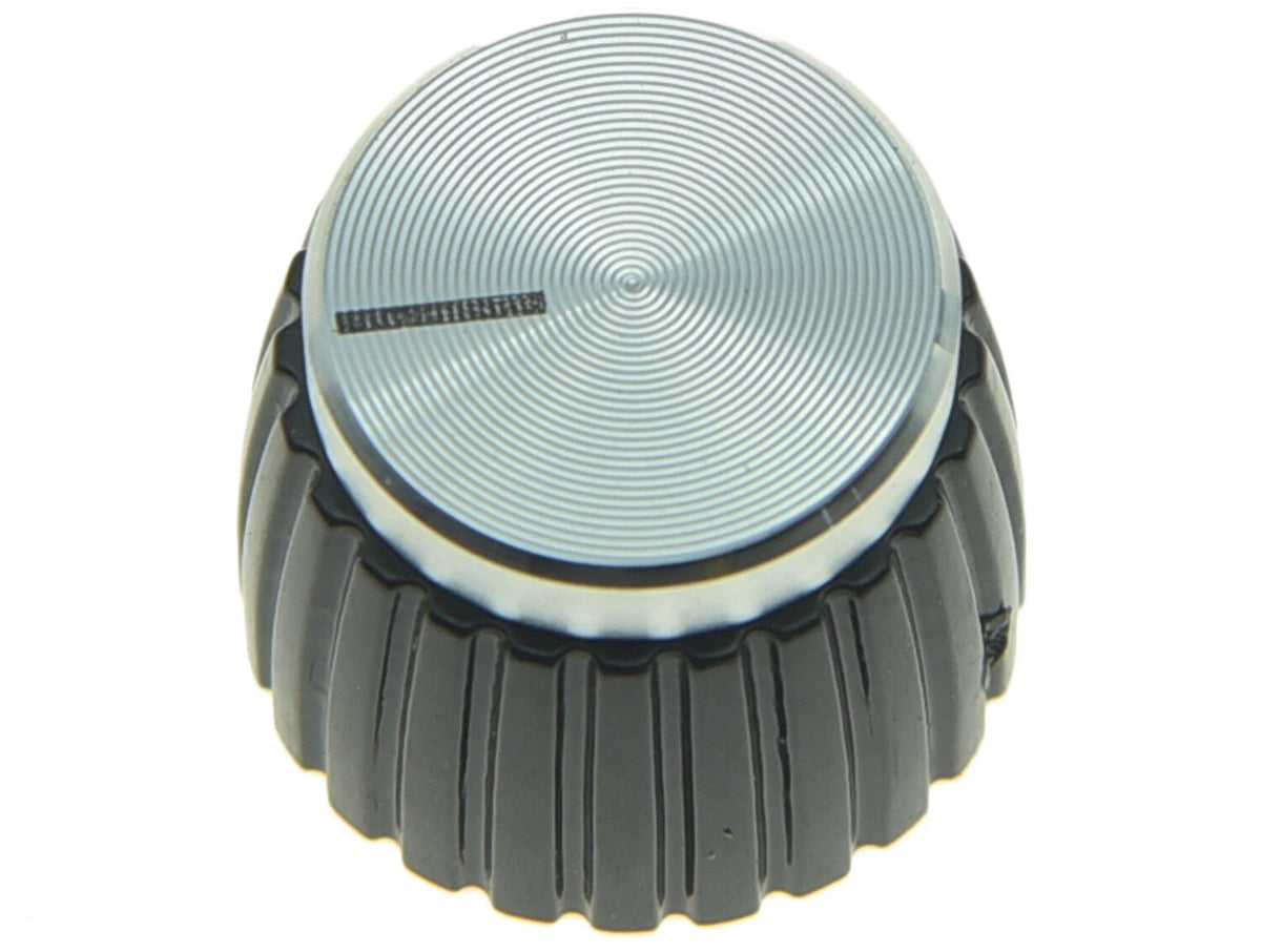 20 Pack Push-on Knobs for Marshall Guitar AMP Amplifier - Black/Silver Cap