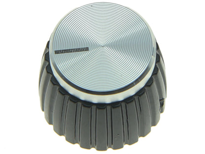 20 Pack Push-on Knobs for Marshall Guitar AMP Amplifier - Black/Silver Cap
