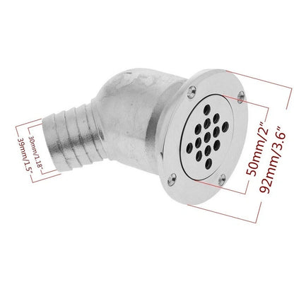 316 Stainless Steel Floor Drain for RV and Boat (Marine-Grade)