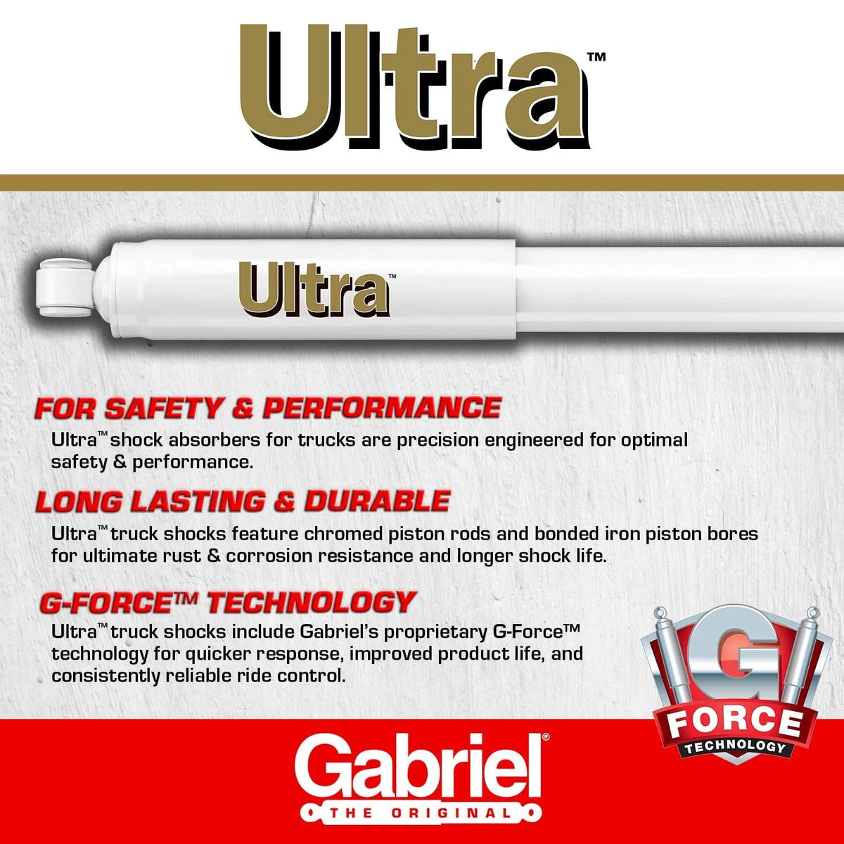 Ultra Rear Shock Absorbers for Chevrolet City Express NV200 (2015–2018)