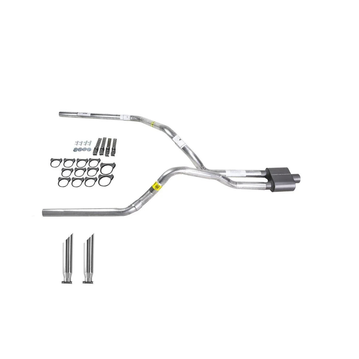 Dual Exhaust 2.5" Pipe & 1 Chamber Muffler for Ram (1994–2001)
