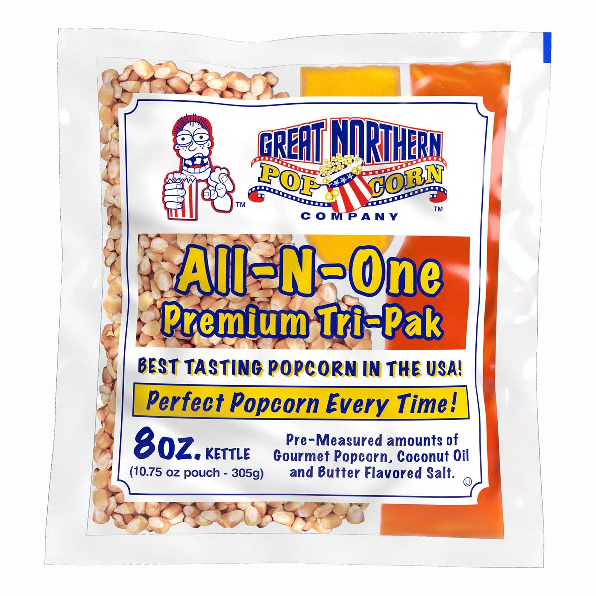 40-Count 8 Ounce Popcorn Packs for Movie Theater Style
