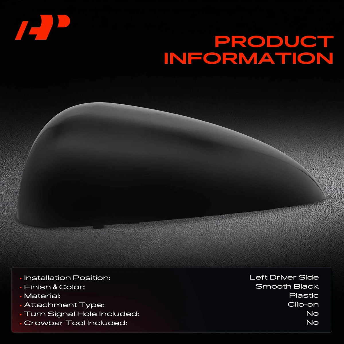 Left Driver Side Mirror Cap for Chevrolet Sonic (2012–2020) 95230636, GM1326110