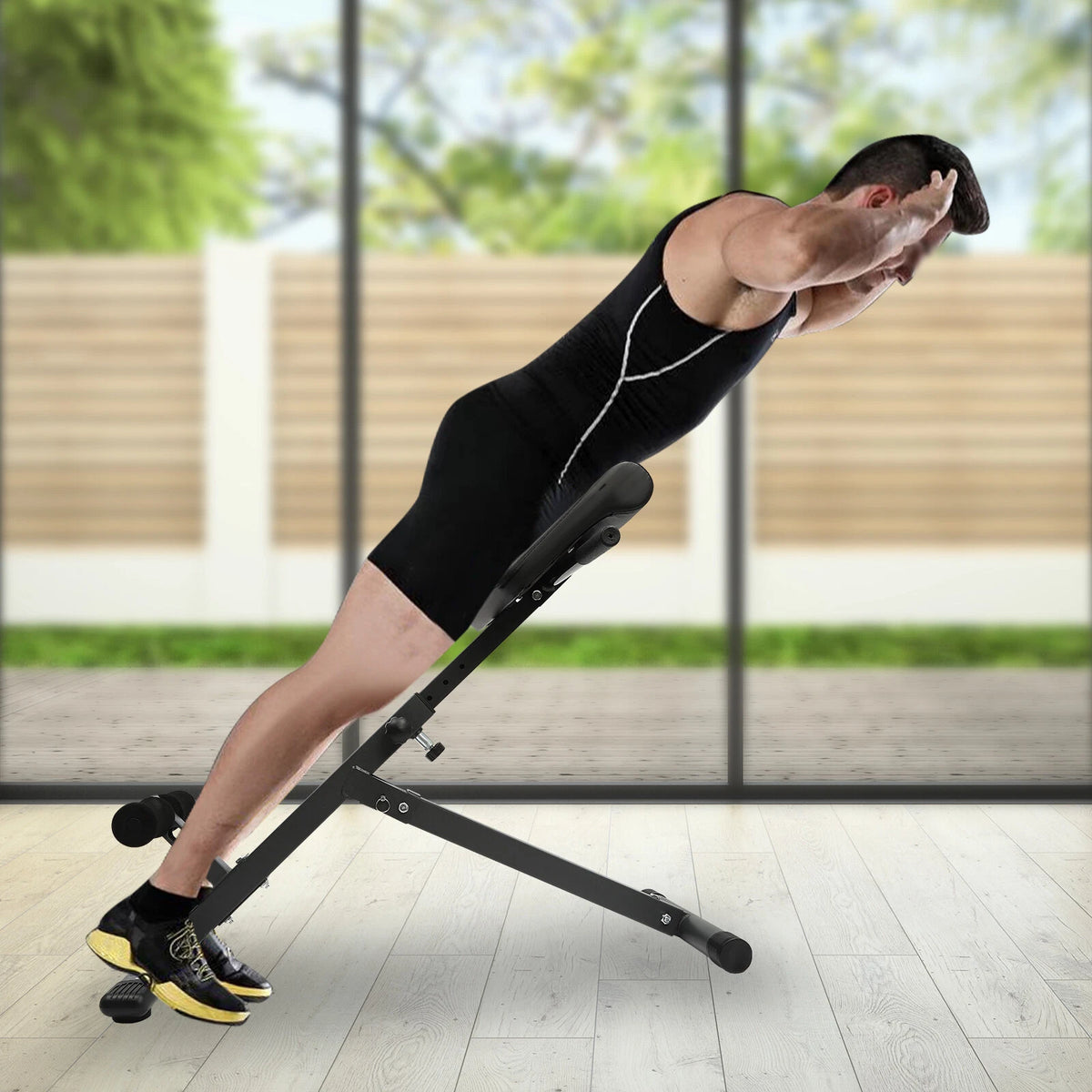 Roman Chair Back Extension Machine for Adjustable Hyperextension