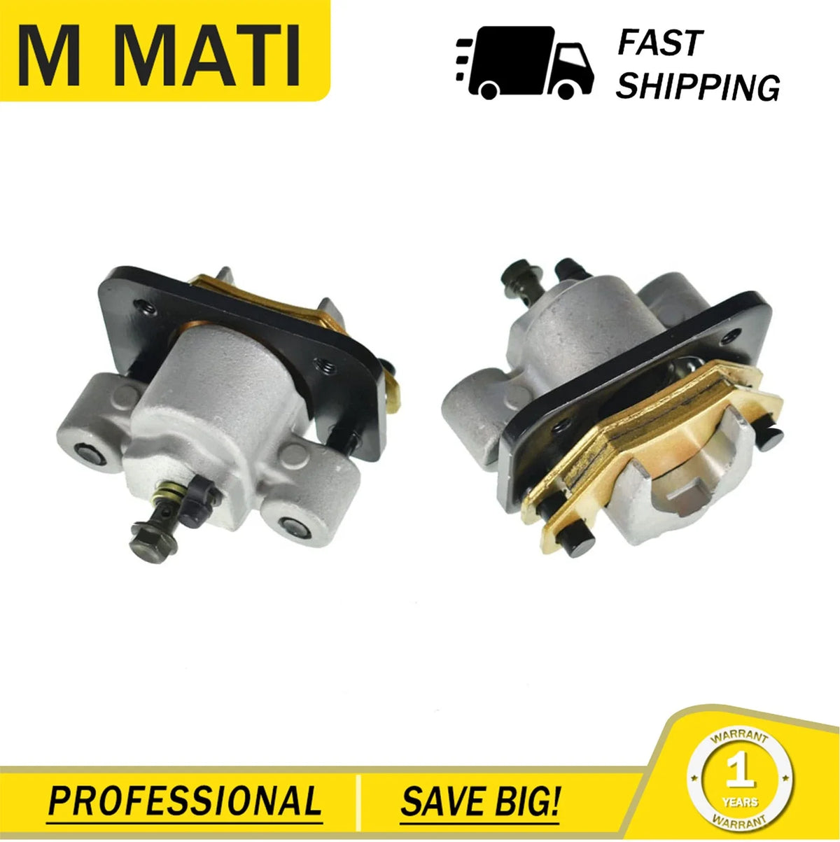 Front Brake Master Cylinder + Calipers for Arctic Cat 250 300 400 500 (2003)