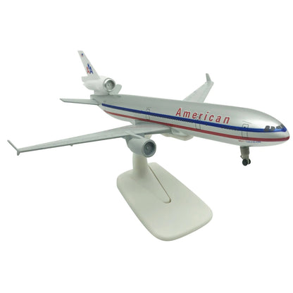 1:400 American MD-11 Airplane Alloy Model Souvenir Display with Stand