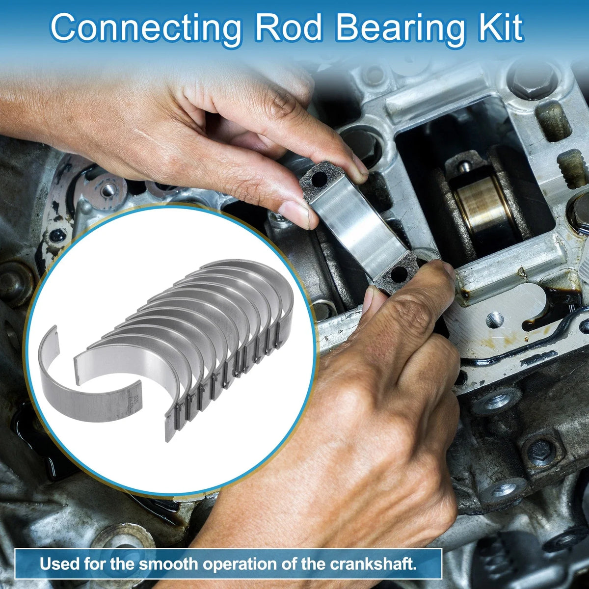 Set of 12 Connecting Rod Bearings No. 2720300160 for Mercedes-Benz C230 (2005–2009)