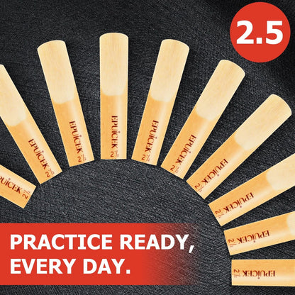 10 Pack of Alto Saxophone Reeds 2.5 for Eb Saxophone