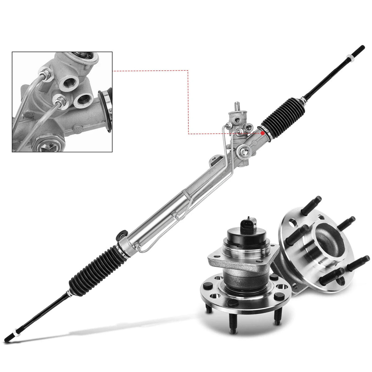 3X Front Rack and Pinion Hub Bearing Kit for Chevrolet Pontiac Camaro