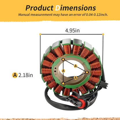Stator & Stator Cover Gasket for Polaris Ranger 1000 Crew EPS (2015–2023) 4018448 4017516
