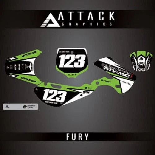 Custom Fury Complete Bike Graphics Kit for Attack Graphics (206-972-0318)