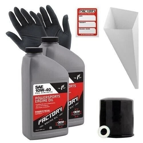 2Qt Oil Change Kit for Kawasaki KVF360 KVF650 KVF700 (2000–2023)