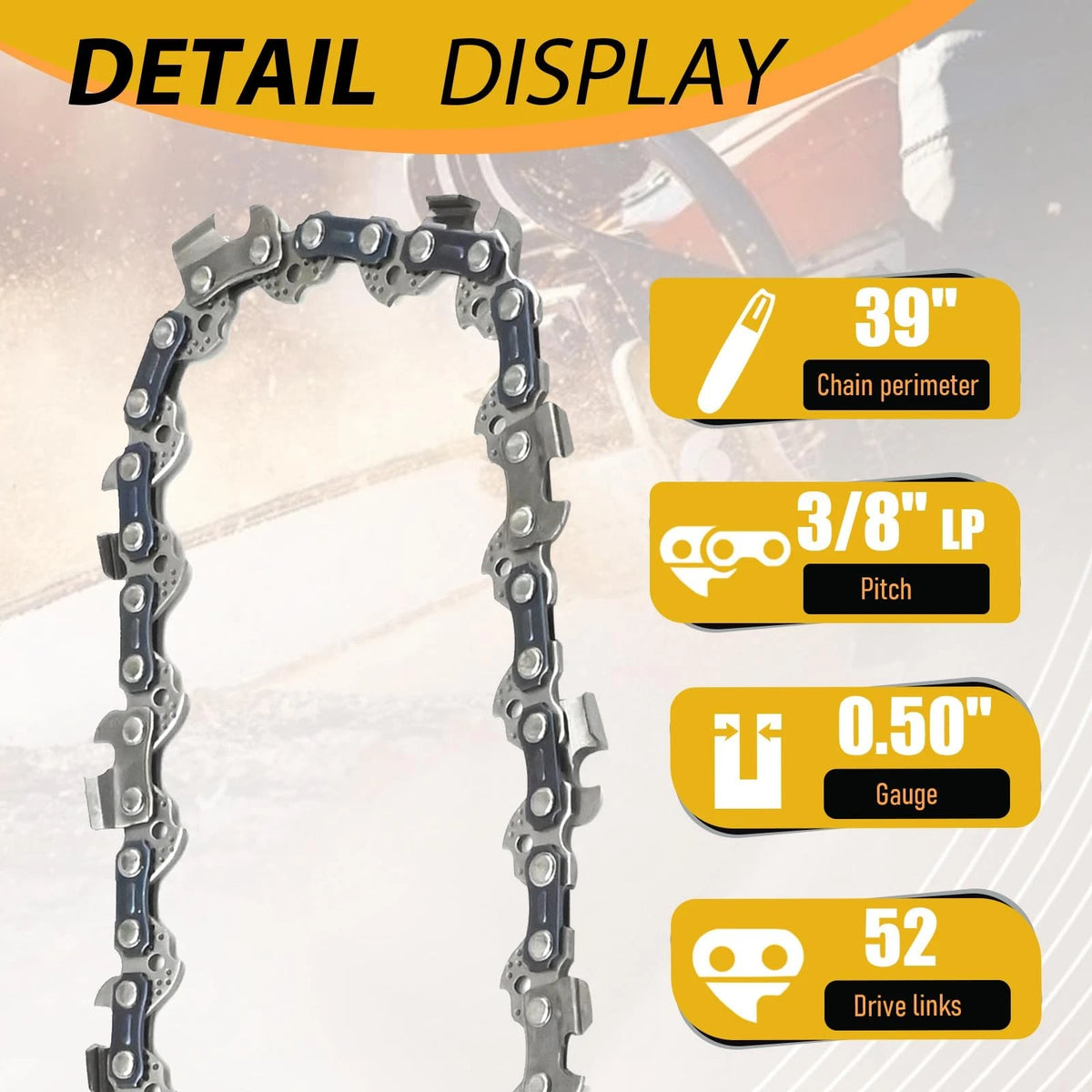 2X 14-Inch Chainsaw Chain Replacement for Portland (14 inches)