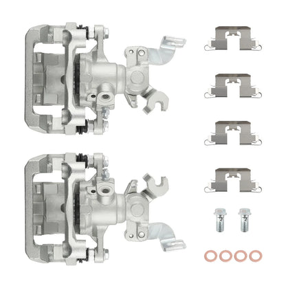 Set of 2 Rear Brake Calipers with Bracket for Ford Fusion (2006–2012)