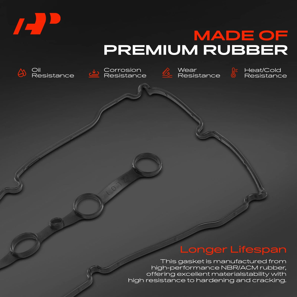Engine Valve Cover Gasket for Mazda Protege (1999–2003) ZL0110235, VS50740R