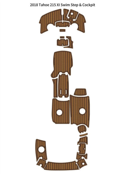 EVA Teak Deck Floor Pad for Tahoe 215 XI (2018)