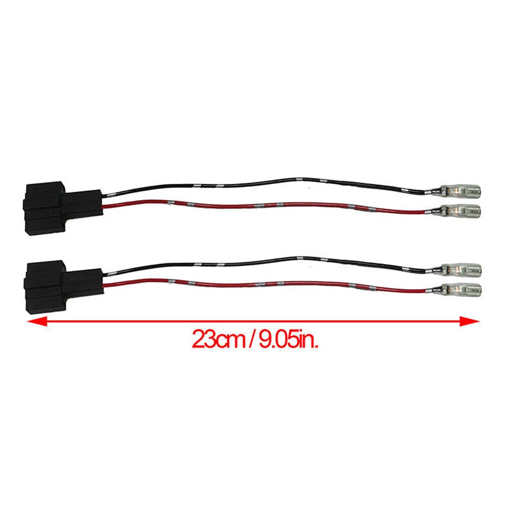 2X 2-Pin Car Speaker Wire Harness Adapter Connector for Audi