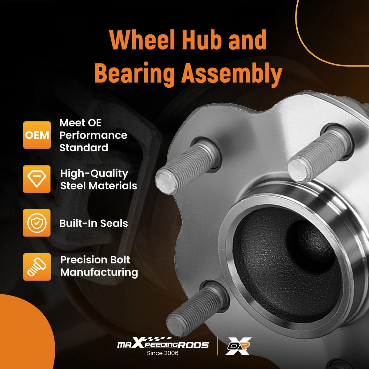 Rear Wheel Hub Bearing Set for Nissan Sentra (2013–2019) 512530 FWD