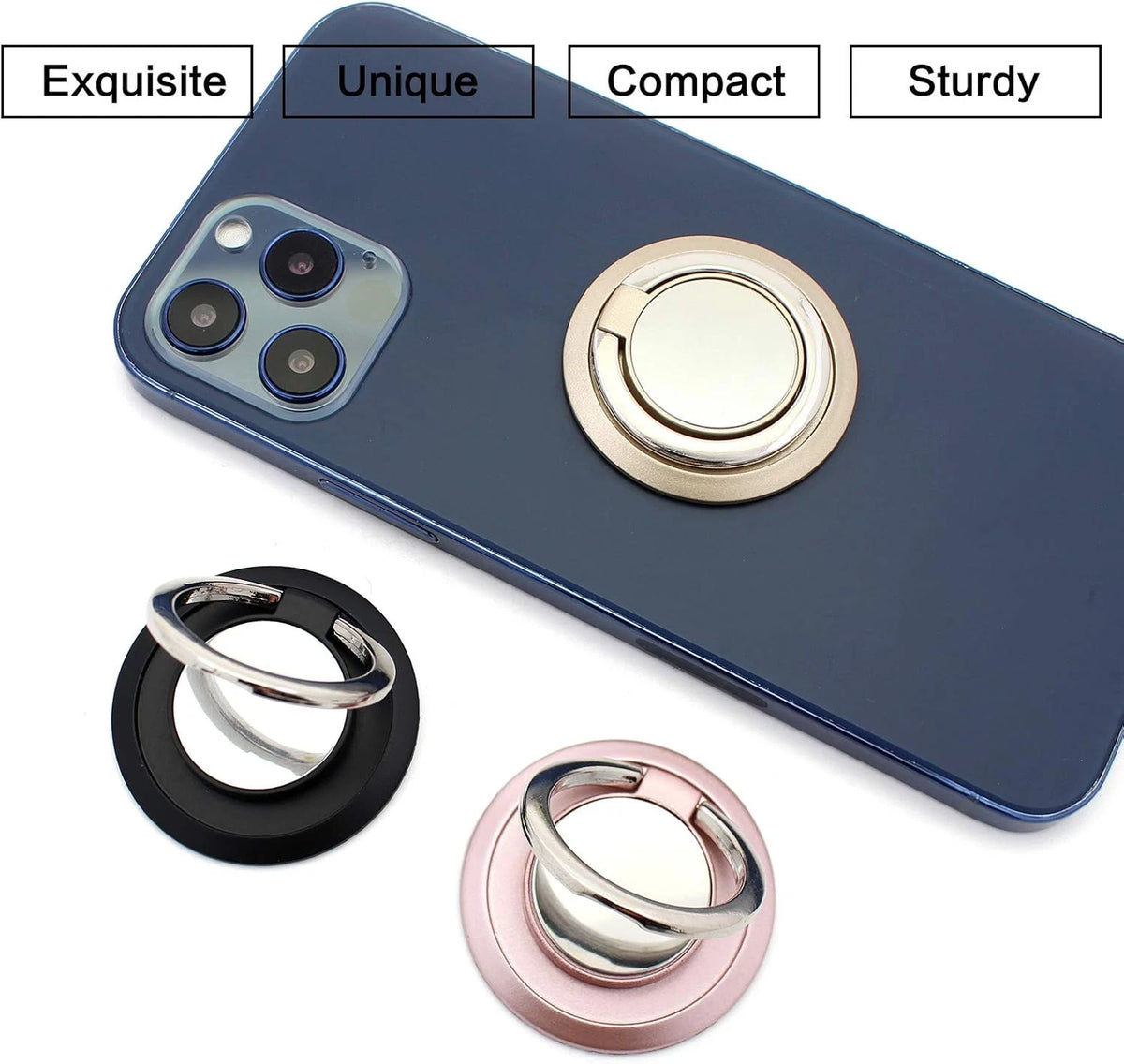 360° Rotating Finger Ring Holder Stand Grip for Cell Phone Car Mount