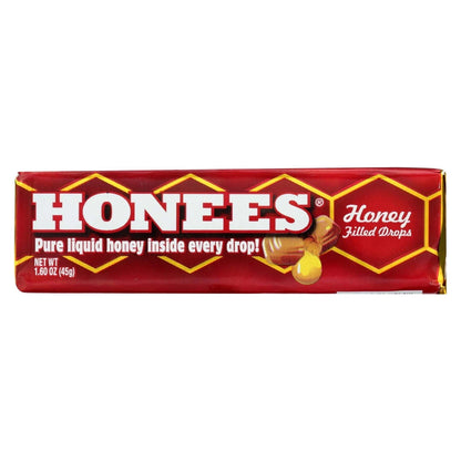 Case of 24 Honees Honey Filled Drops 1.6" x 6.985" x 18.288